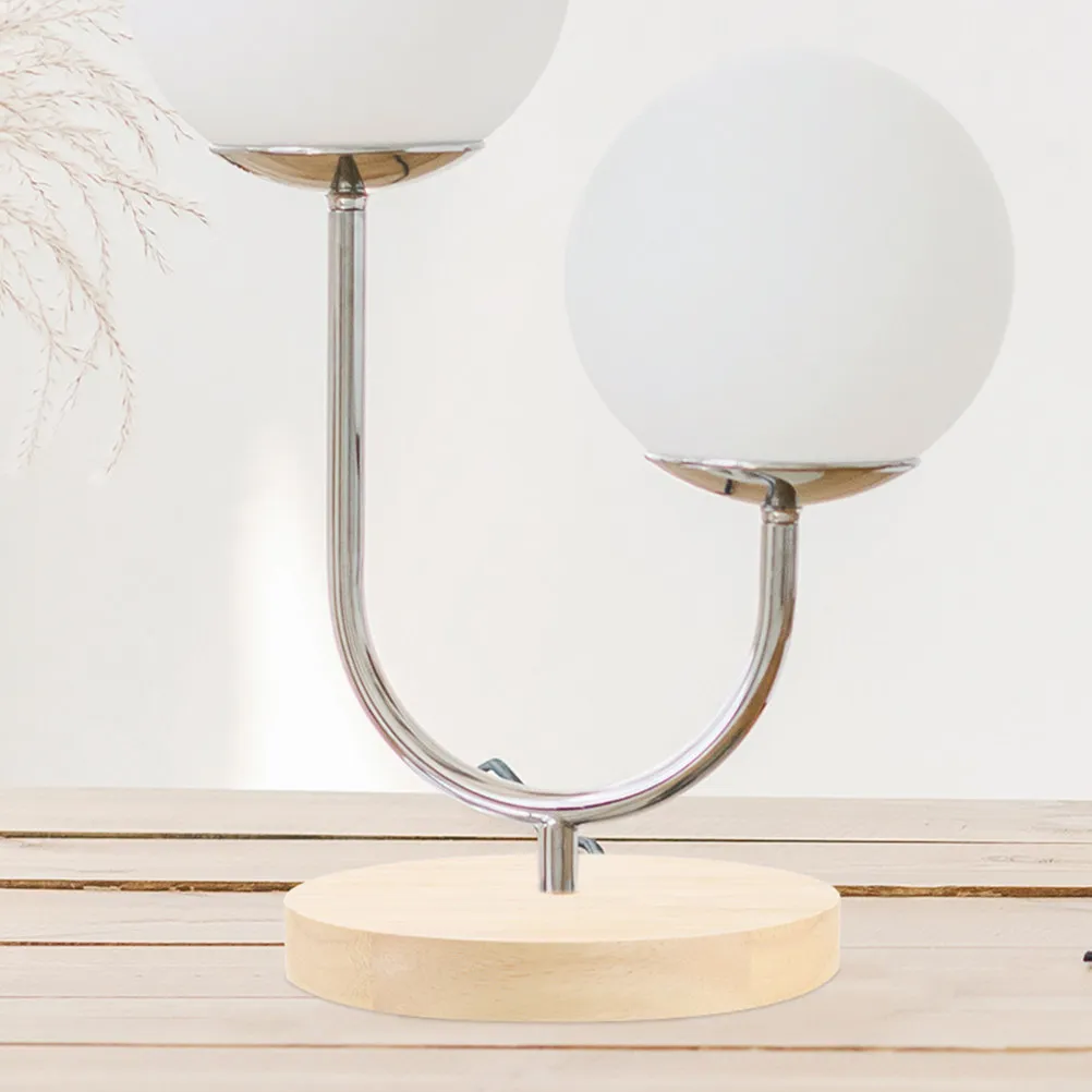 Wooden Table Lamp Base Round Smooth Solid Wood Lamp Stand for Desktop Stability DIY Light Fixture LED Display Base Craft