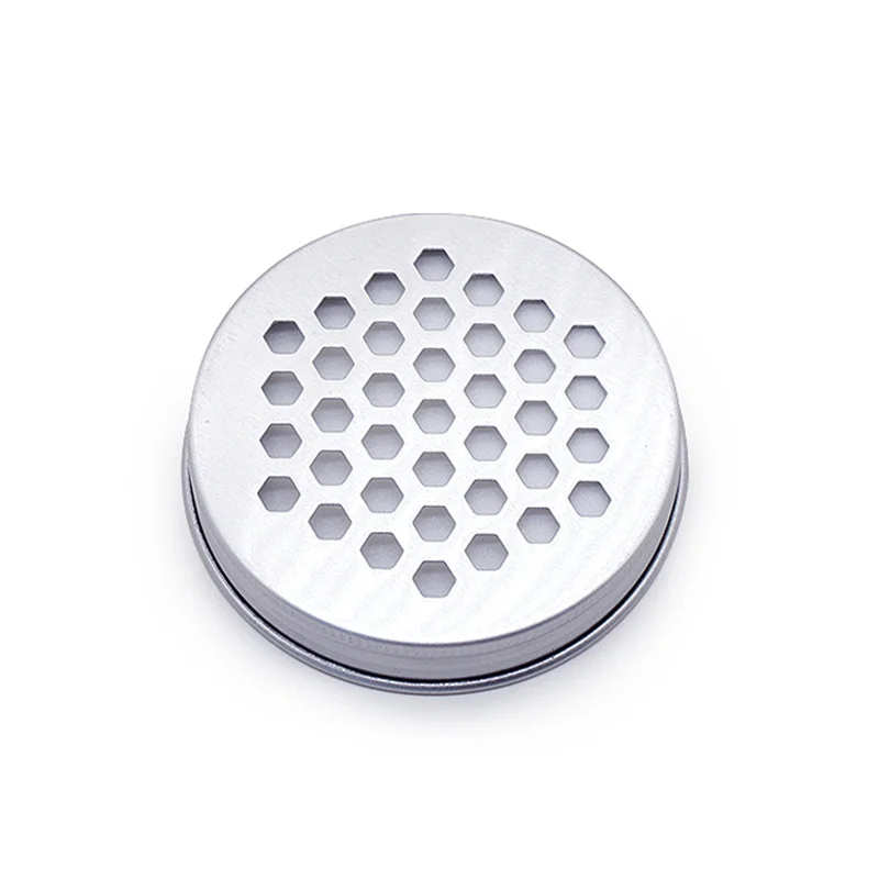 200 PCS 68*25 มม.60ml รอบโลหะดีบุกกล่อง Air Freshener Hair WAX อลูมิเนียมดีบุก Jars คอนเทนเนอร์ Hollowed OUT สกรูฝาปิด