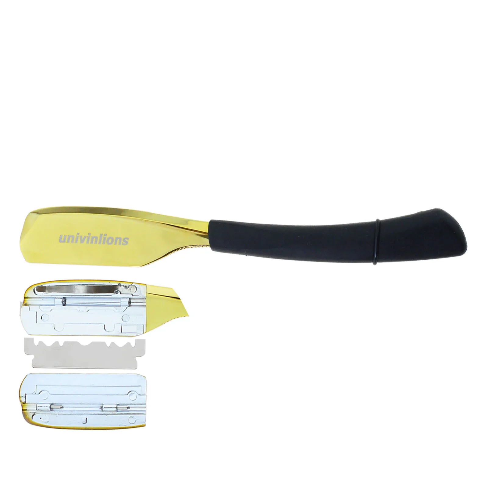 Cuchillas DE afeitar DE un solo borde para hombre y mujer, navaja DE afeitar DE barbero, con mango recto, para Barba, cara, axilas y cuerpo