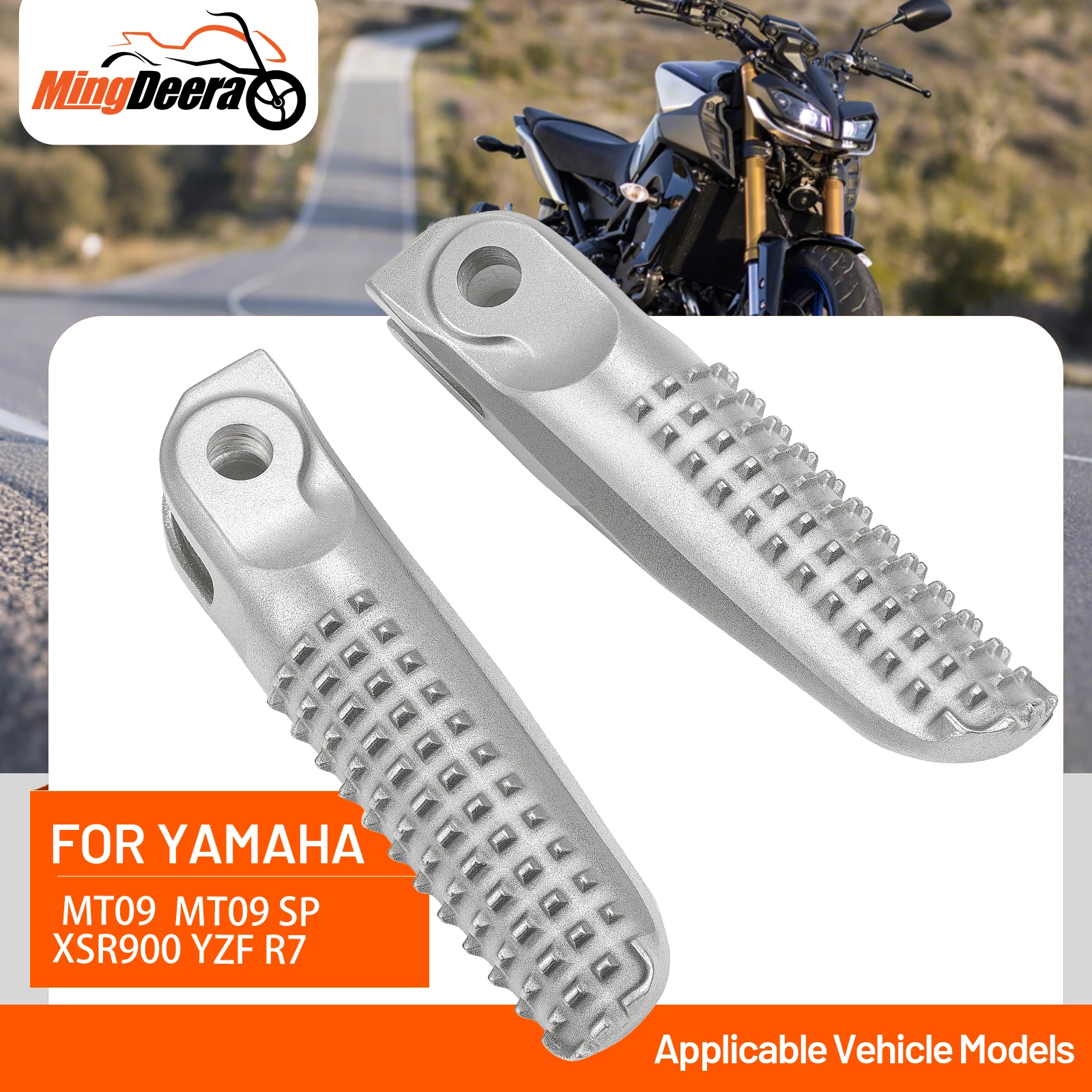 

Motorcycle Front Footrests Foot pegs For Yamaha MT09 MT09 SP XSR900 YZF R7 2021-2023 Motorcycle Footrests Accessories