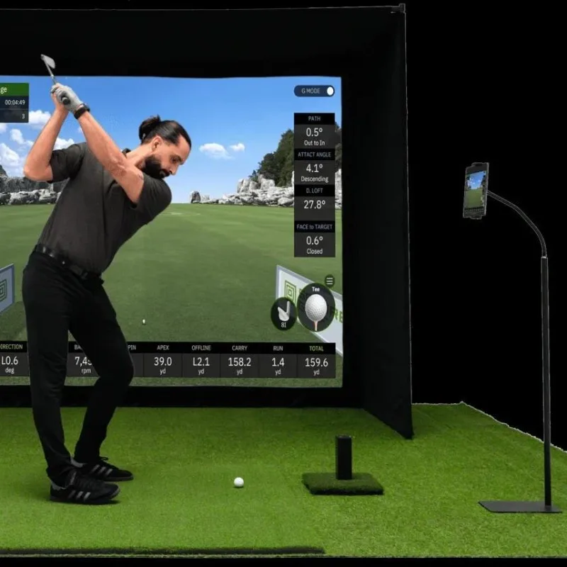 Chinese version golf emulator host significant other support, percussion shed curtain