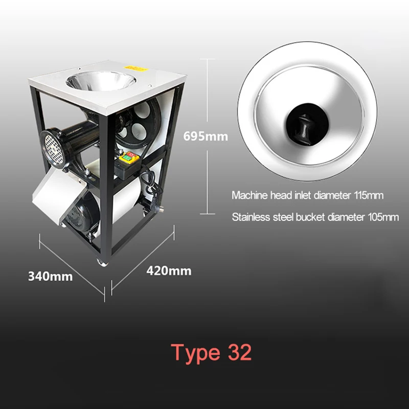 32 elektryczna maszynka do mielenia mięsa o dużej mocy, maszynka do mielenia mięsa o dużej mocy, rozdrabniacz do mielenia kości 160 kg/h