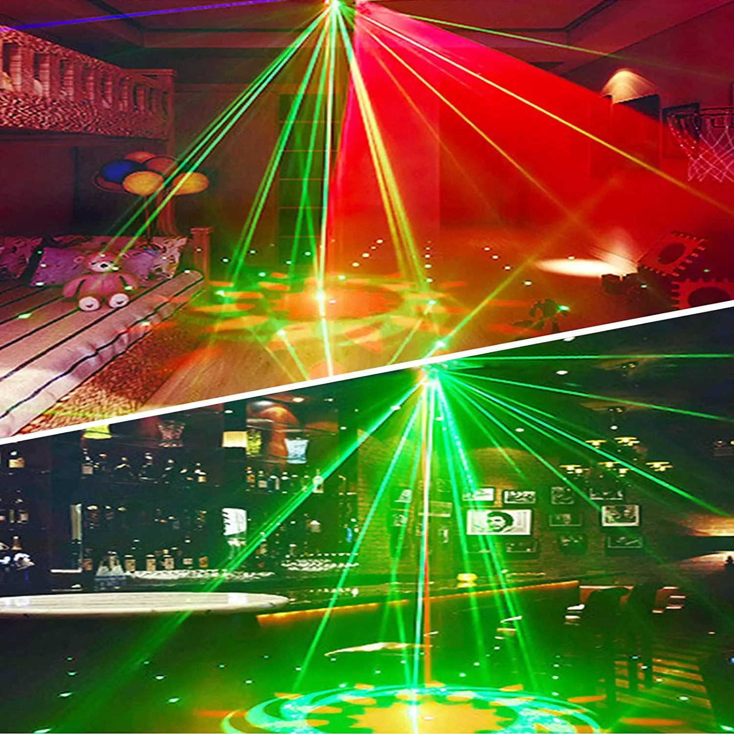Nieuwe 5 In 1 Rgb Laser Verlichting Show Systeem Stage Disco Party Kerst Decoratie Dmx Dj Apparatuur Project