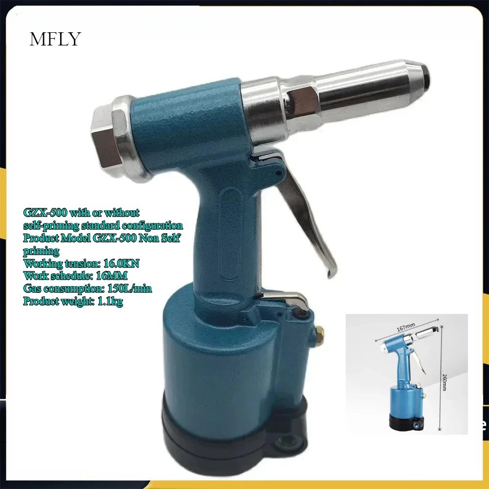 High Quality Powerful Industrial 2.4-5.0MM Pneumatic Riveter Air Hydraulic Rivets Nail Gun Strong Air Riveting Tools