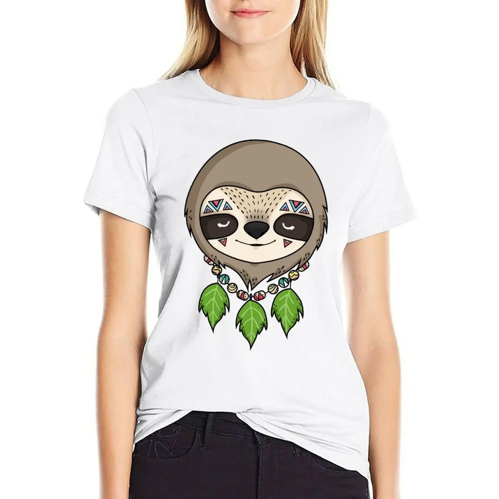 

Sloth Head T-shirt vintage clothes korean fashion Women t-shirts