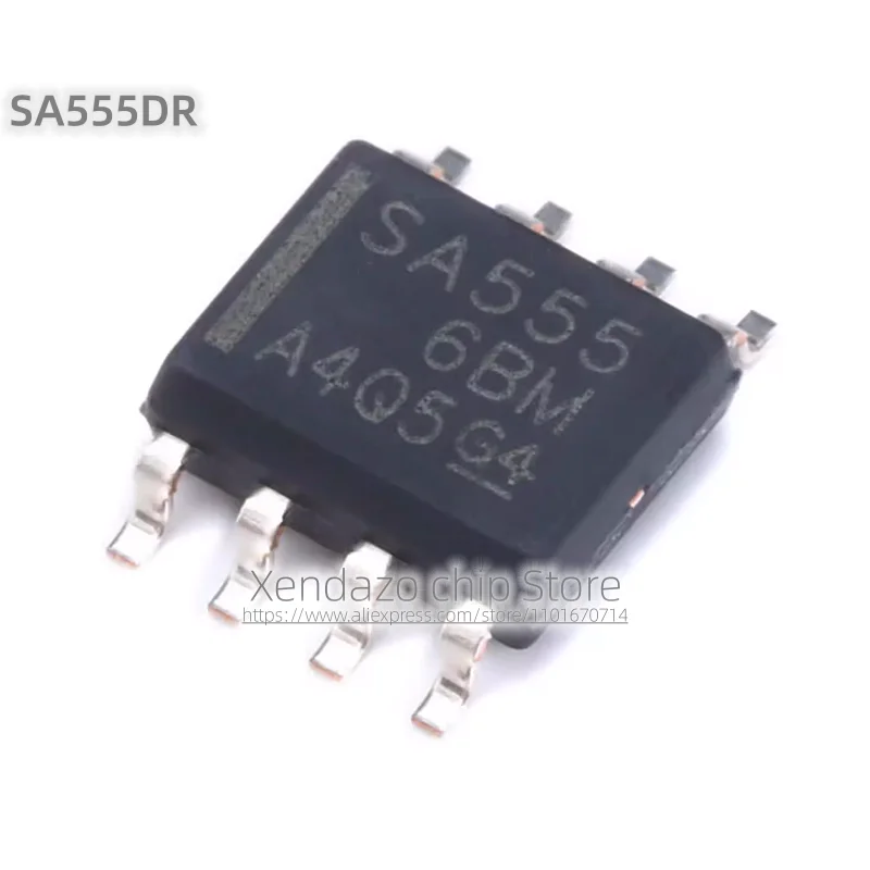 10pcs/lot SA555DR SA555 SOIC-8 package Original genuine Timer/oscillator chip