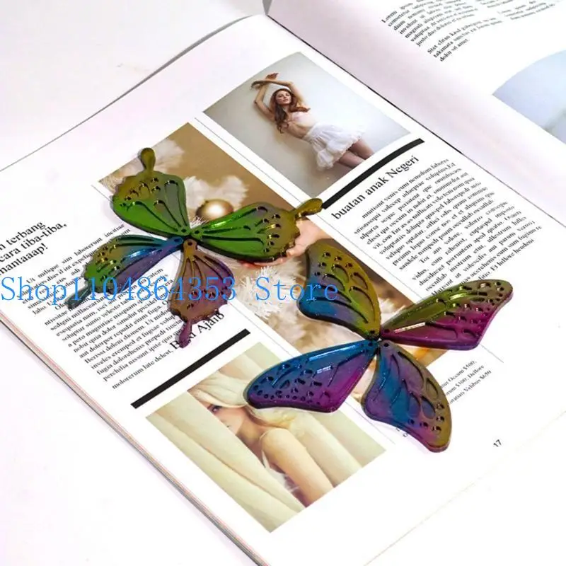 

652F форма для подвески, глиняные формы с отверстиями, форма крыльев бабочки, брелок, формы, силиконовый материал, подарок для