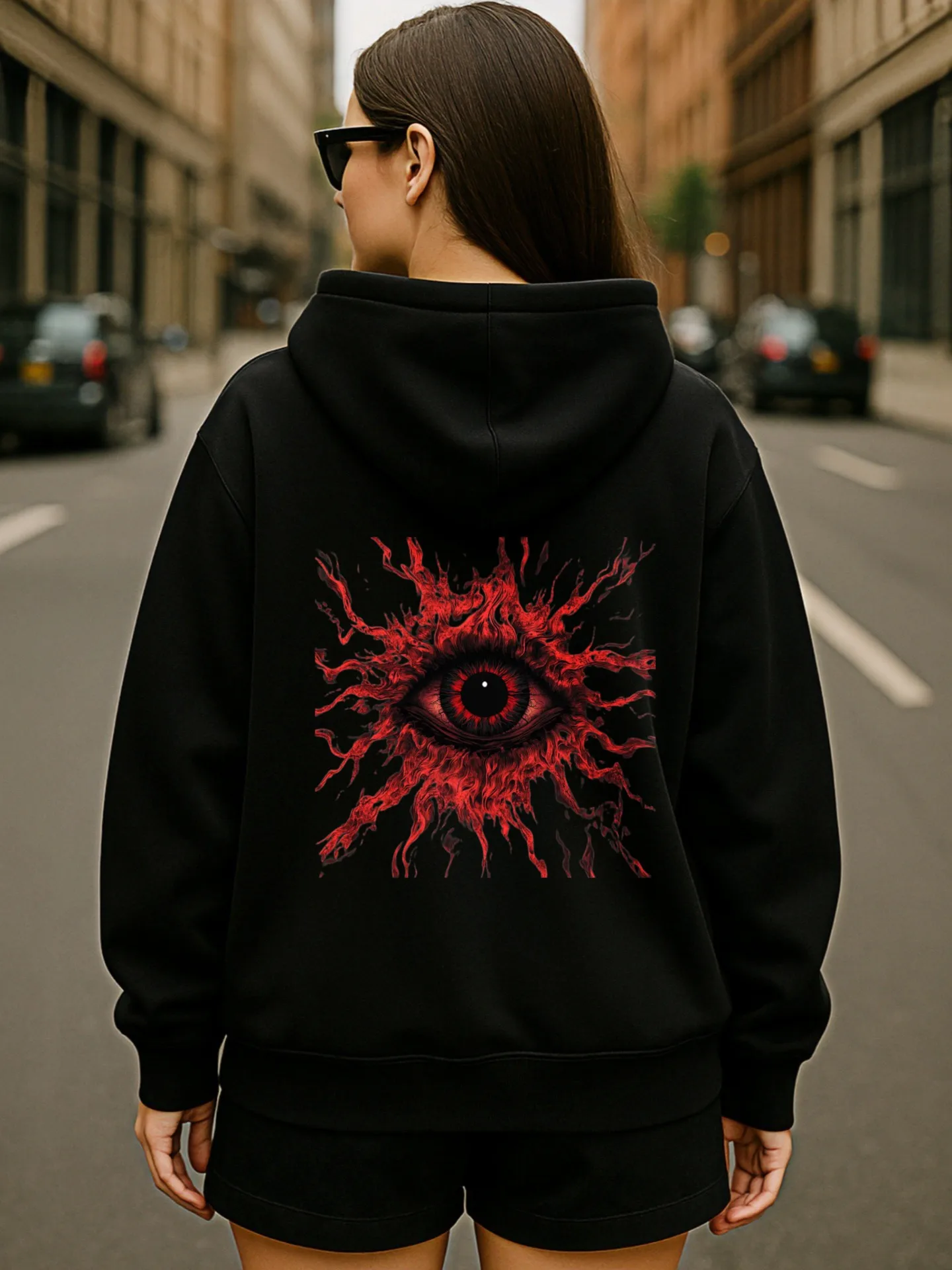 هوديي برسومات جرافيك للرجال، طباعة كرتونية، نمط كاجوال لملابس الشارع، مبطن بالصوف، ملابس يومية غير رسمية