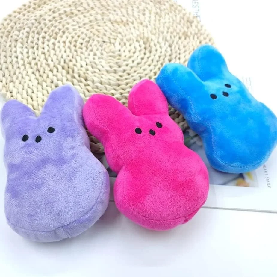 Peeps Conejo de peluche Peep Juguetes de Pascua, Rellenos de bolsas de regalos, Premios de carnaval, Surtido de regalos de fiesta con filtro de huevos de Pascua para niños