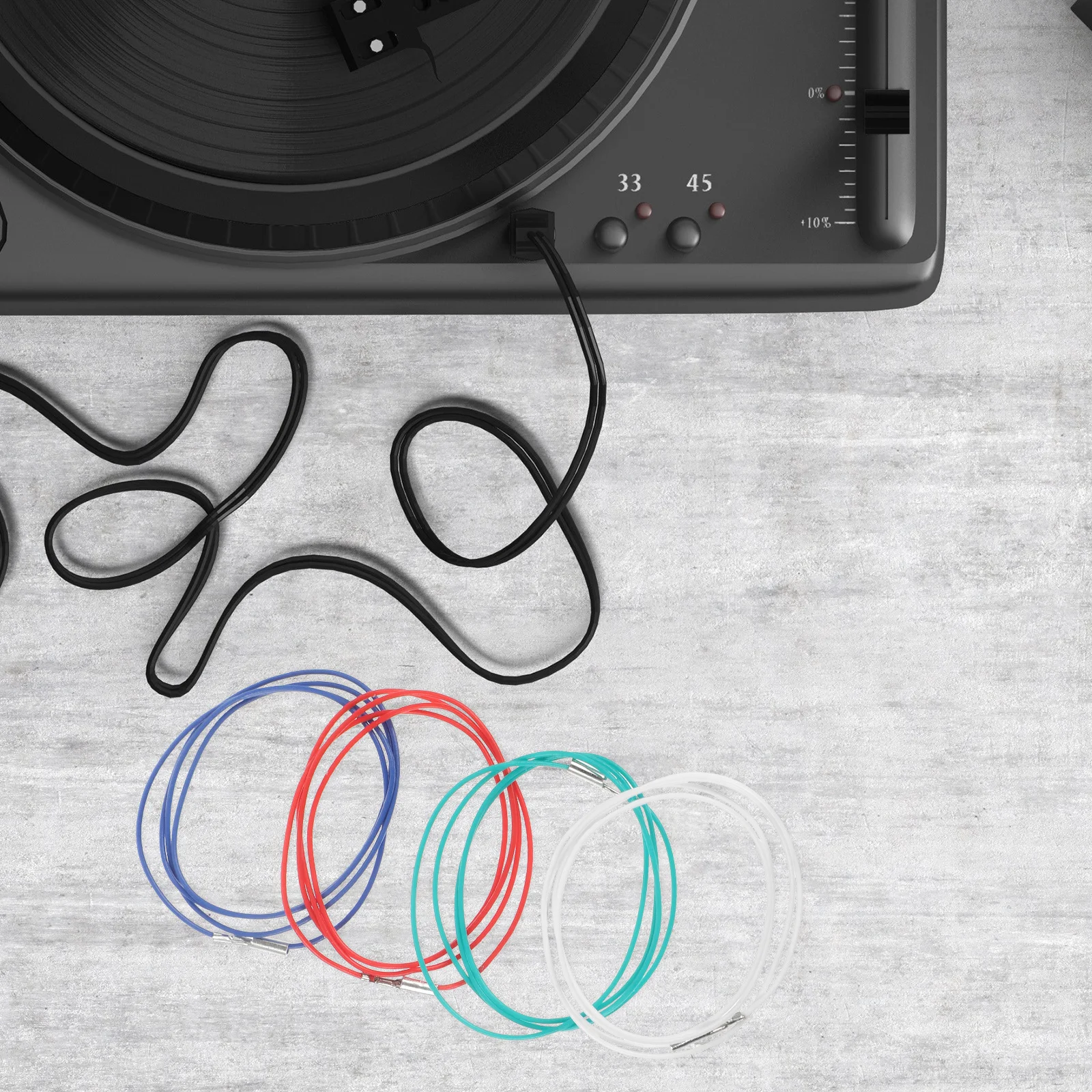 

4Pcs Singing Head Bracket Wires Durable Insulated Flexible Long Use Stereo Lead Cables Stereo Lead Wires Reusable Leads