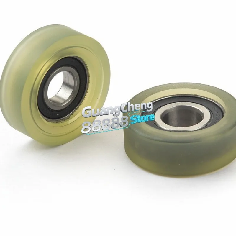 1 pz 8x28x10 Rulli Rivestiti In PU Con Cuscinetto 608 PU60828-10 OD 28mm Poliuretano Che Forma Ruote 8*28*10 Pulegge Coperte In Gomma