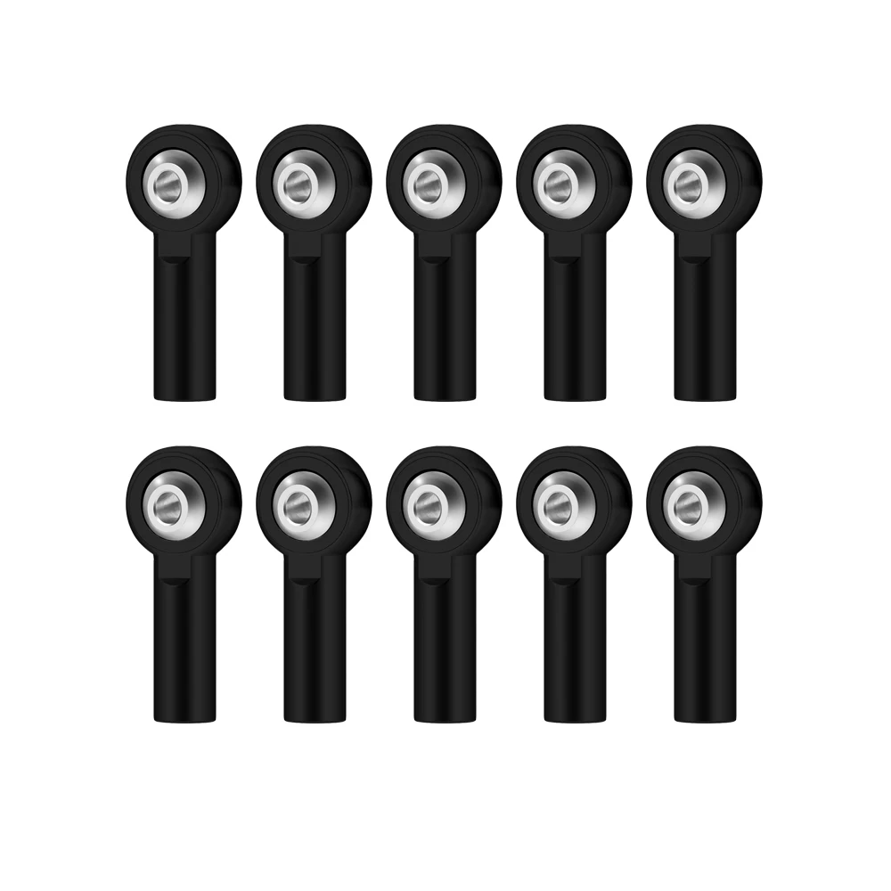 M2 Link Tie Rod End Metal, Universal Joint, Ball Head Buckle, Steering Pushrod End, Mini Varas de Conexão para Barcos RC, 10Pcs