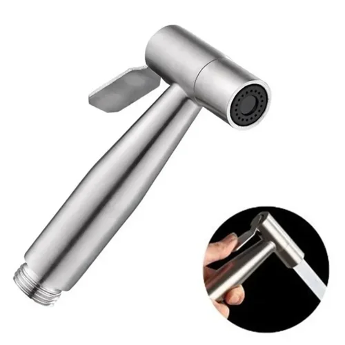 Imagen 2 del producto Rociador de bidé de acero inoxidable, grifo de bidé portátil de mano, cabezal de ducha para el hogar, accesorios de autolimpieza
