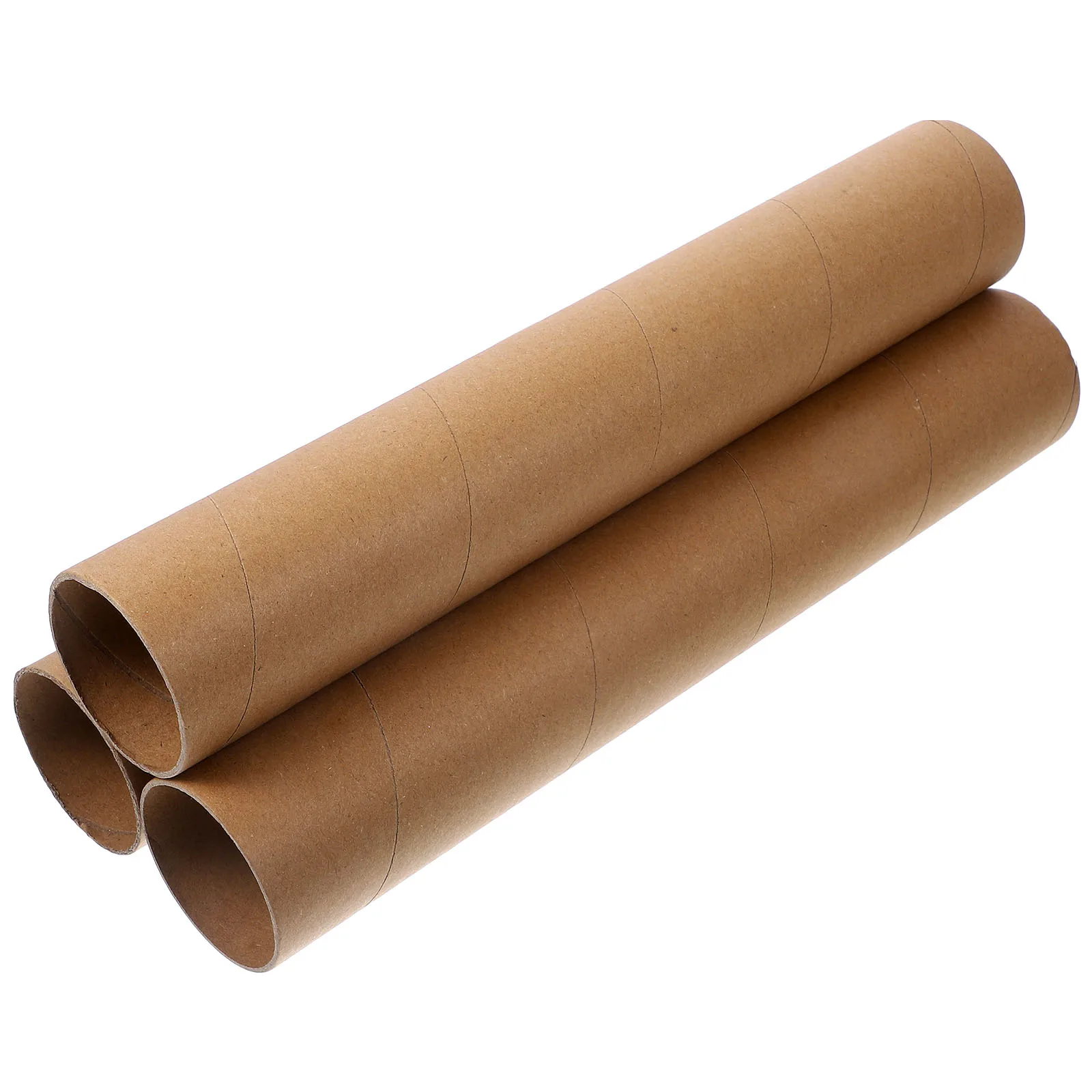 

3pcs Paper Blank Tube Craft Roll Tubes For Diy Art Projects Classroom Decor Fishing Pole Making Thick Cardboard Tubes Poster