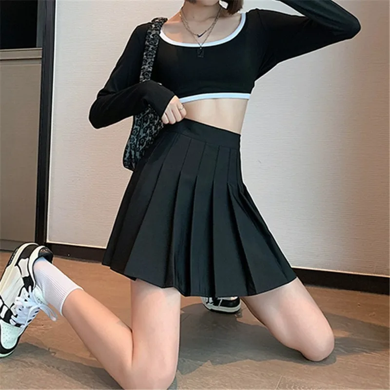 

Black Skirt for Women Pleated Skirt Spring and Autumn High Waist SlimmingjkSkirt2024New Summer DressesaLine skirt