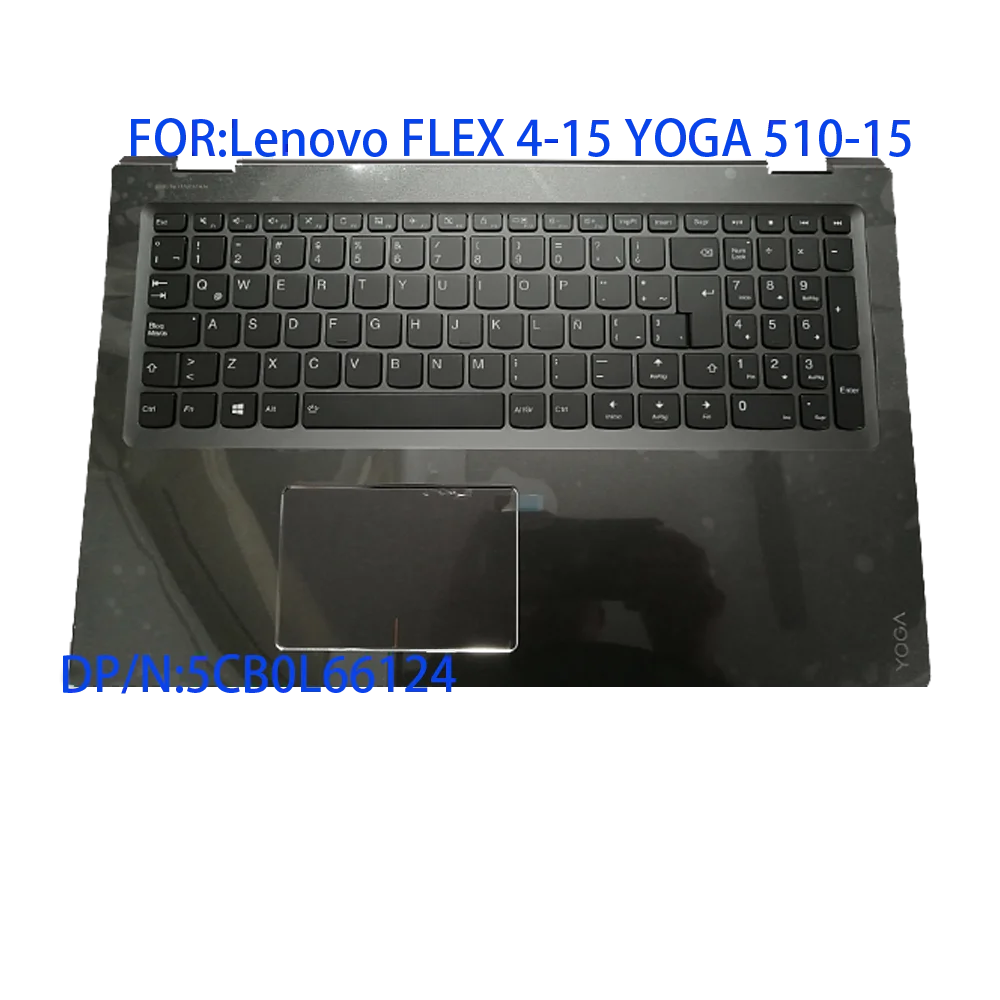 Suitable for Lenovo flex 4-15 yoga510-15 palm pad Latin keyboard box touch pad black 5cb0l66124 new quality 5cb0l66124