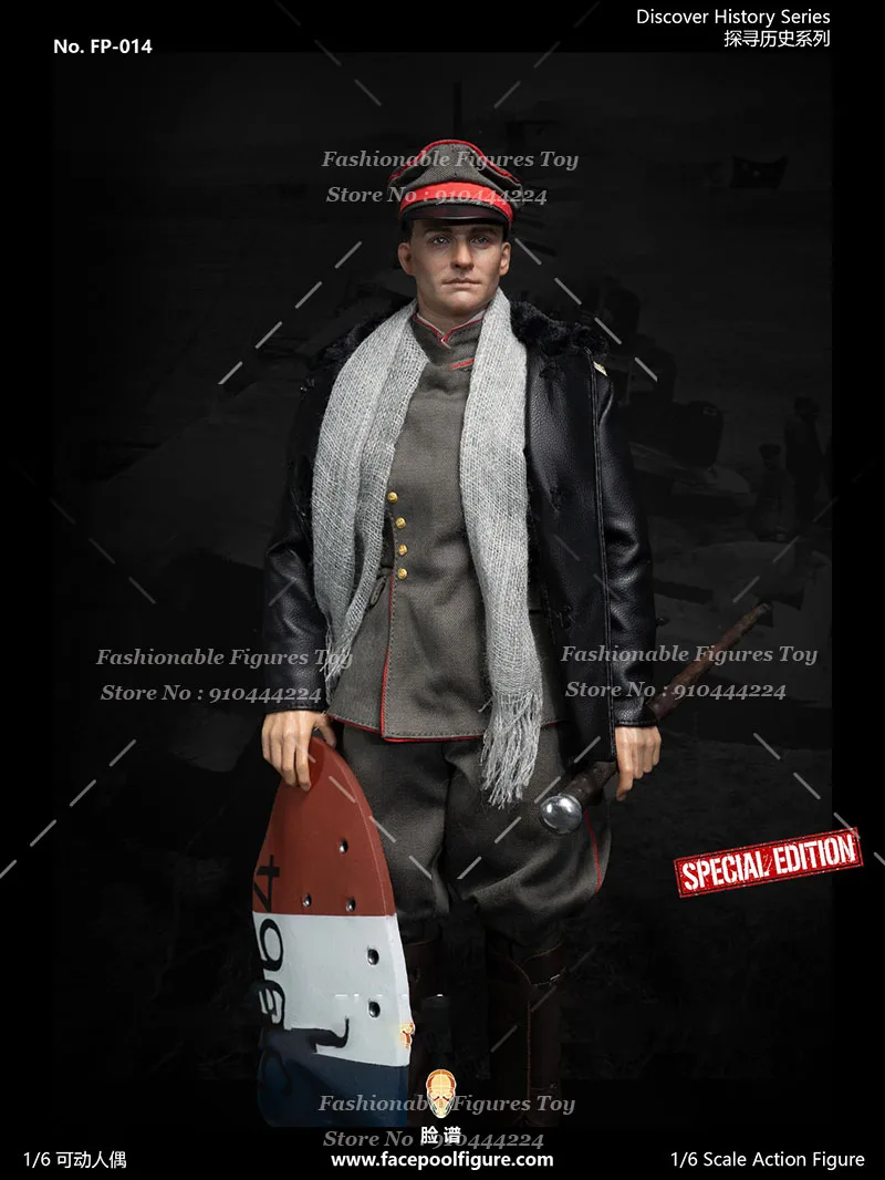 Facepoolfigure FP0014 1/6 Men Soldier Ace Military War Pilot Full Set 12Inch Action Figure Model Toys Military War Collection