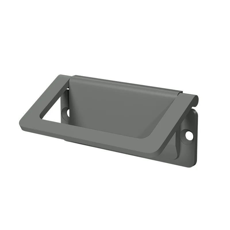 Non Perforated Drawer Flip Handle, Cashmere Gray Flat Tatami Folding Cabinet, Concealed Concealed Handle, Furniture Handle