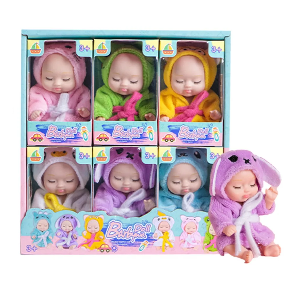 El mejor regalo, Mini muñeca Adorable simulada de bebé Reborn de 4 pulgadas con ropa, bebé realista para niños