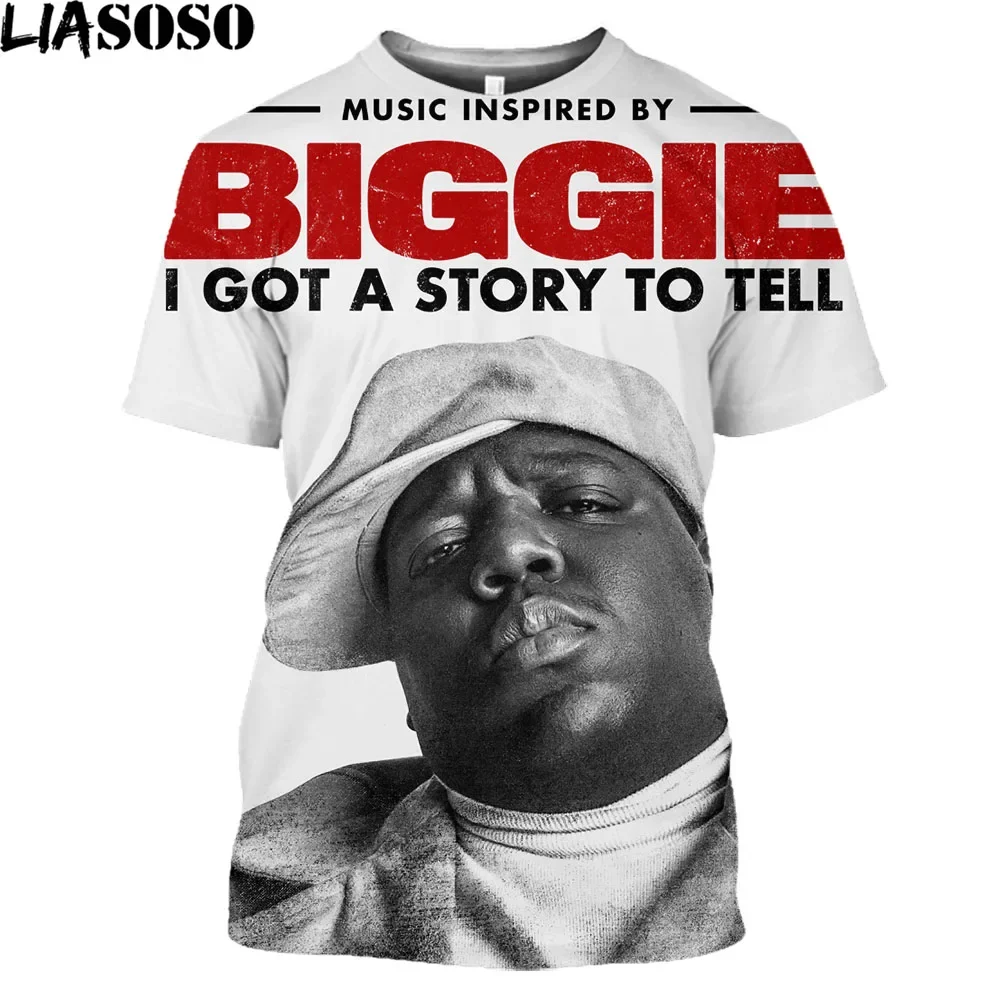 Notorious BIG T-shirt Harajuku Men Women Rapper Biggie Smalls Vintage Tee Tops Costum2024 Unisex Summer Trendy Casual Clothes