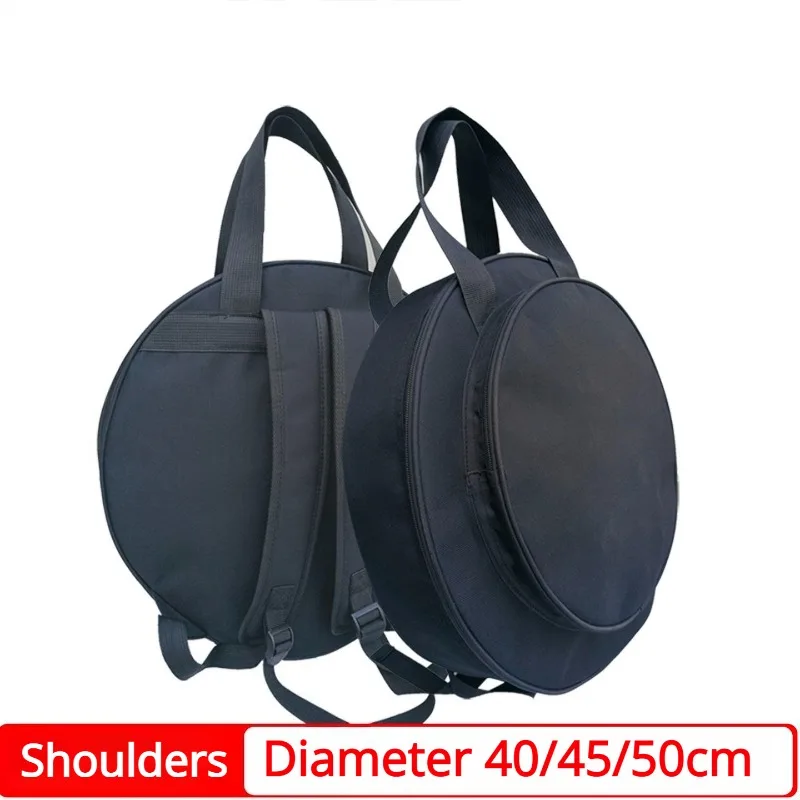 Thicken Oxford Cloth Gong Bag Water-repellent Shockproof Portable Shoulders Circular Gong Bag Musical Instrument Accessories