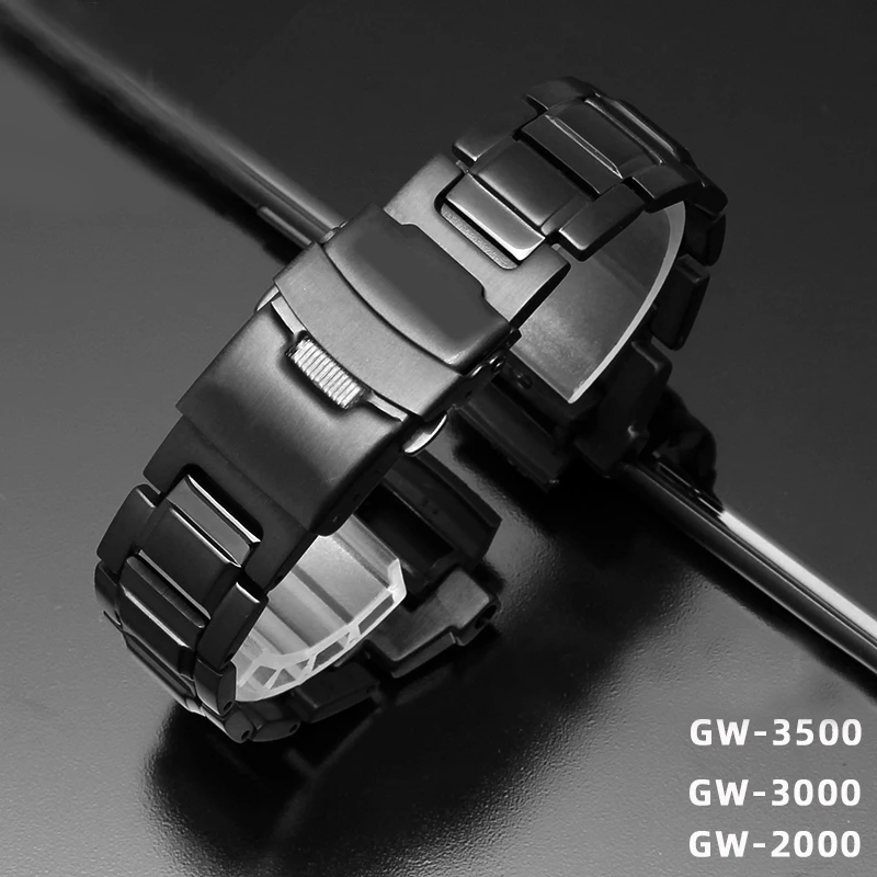 Stainless Steel Watchband For Casio G-SHOCK Series 5121 GW-3000/3500/2000 G-1000 High Quality Watch Chain Tools Bracelet Strap