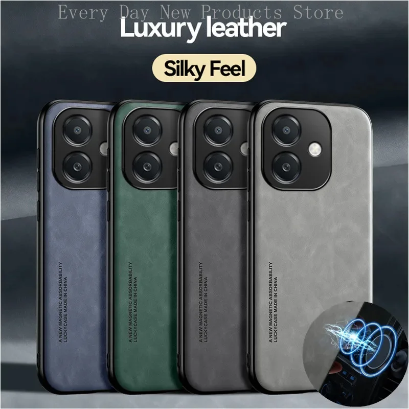 

Shockproof Case for OPPO A40 A40M A60 A80 5G A3 Pro A3x 4G Protective Cover Magnetic Suction Holder Coque Funda Capa