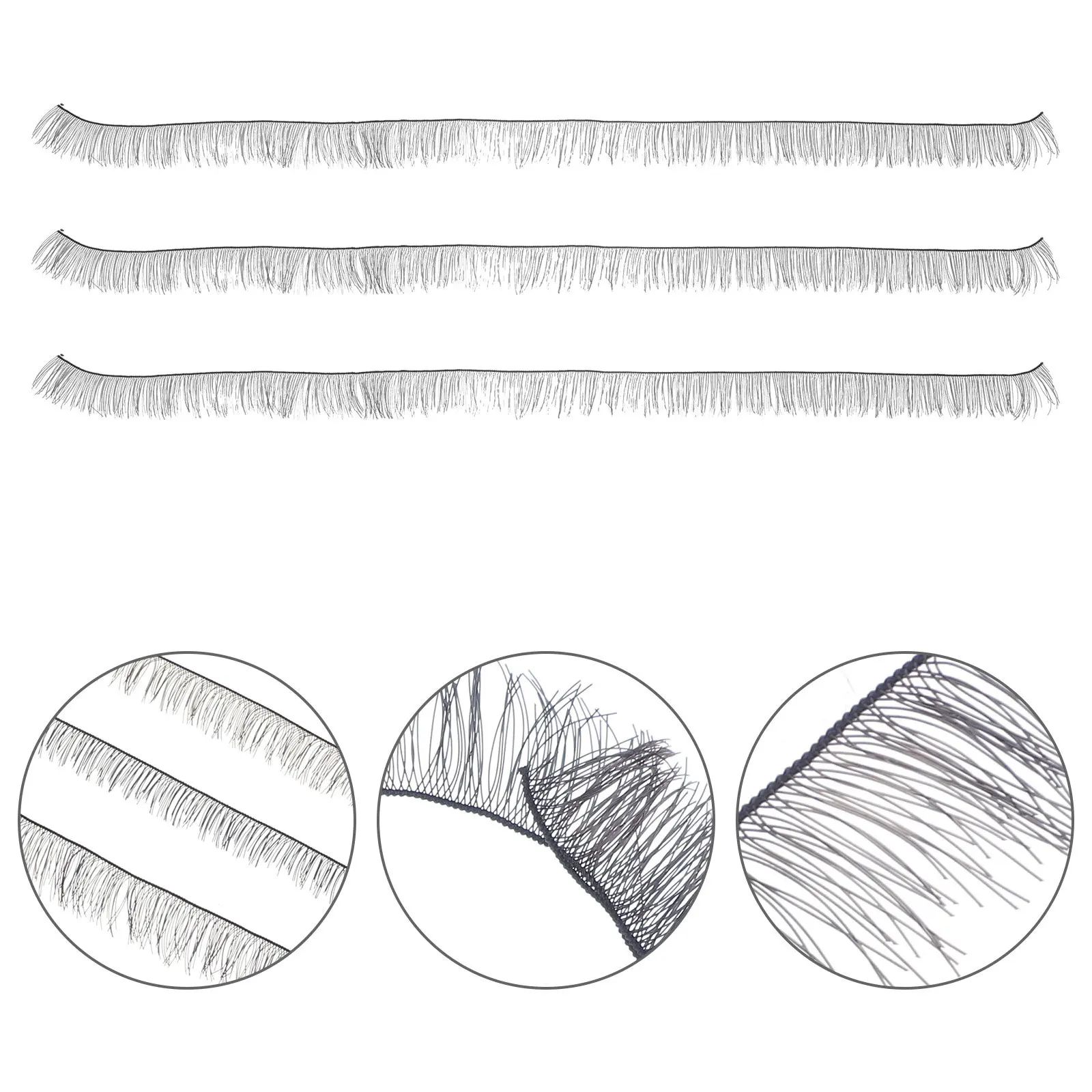 30Pcs Faux Eyelashes Natural Full Thick Length for DIY Eyelash Craft Accessories Supplies Craft Eyelashes