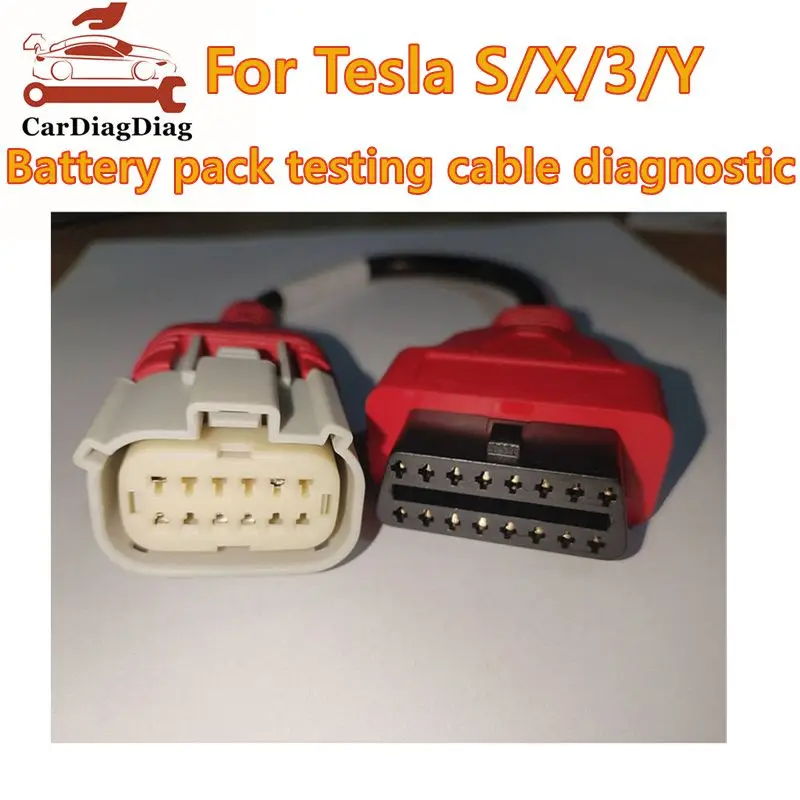 

Диагностическая линия для S/X/3/Y, специальный разъем X431 для тестирования аккумуляторной батареи Tesla, автомобильный диагностический кабель