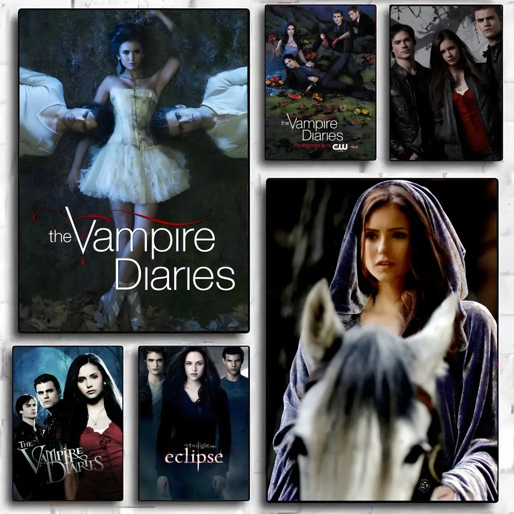 The V-Vampire Diaries TV Drama Poster Poster Painting And Print Wall Art Picture For Home Room Decor Gifts