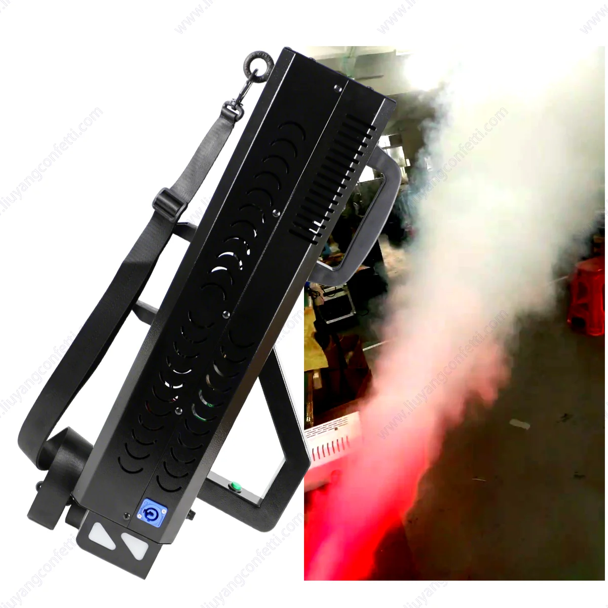 RGB LED Kohlendioxid Gas Säule Pistole DJ Luft Säule Handheld Trockenen Eis Bühne CO2 Rauch Atmosphäre Prop Hochzeit Ehe party FX
