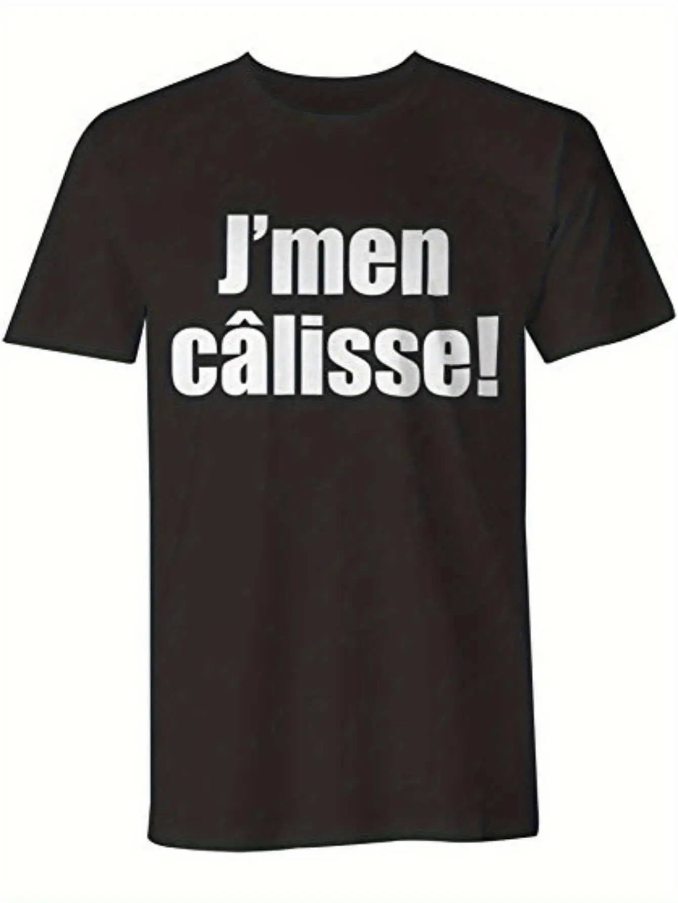 JoelOliver Riedel Camiseta para hombre - Estampado de letras de firma blanca, cuello redondo negro, camiseta casual de verano