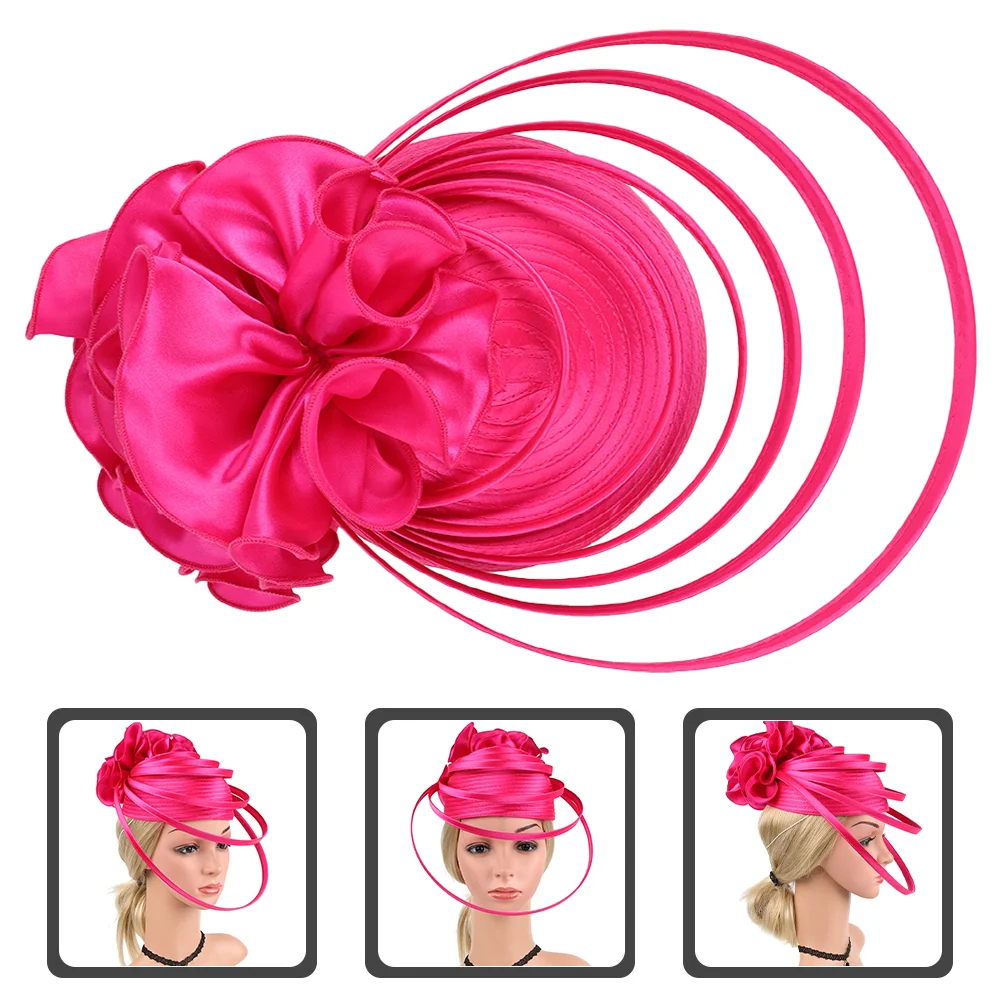 

Tea Party Hat Headband Bride Headdress Women Fascinator Banquet Headwear Hair Accessory Fascinators for Wedding