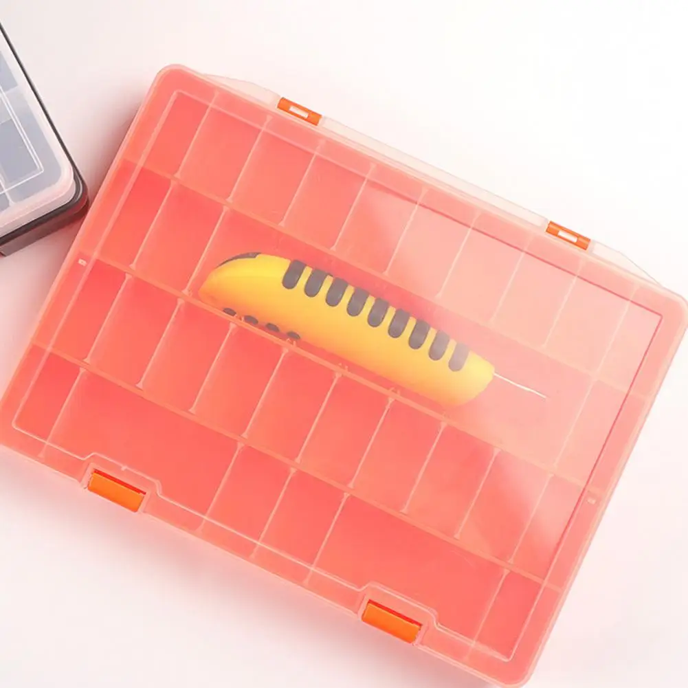 Fishing Gear Storage Box Fishing Equipment Organizer Capacity Transparent Fishing Lure Box Detachable Baffle for Baits