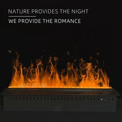 3D Atomized Fireplace With Colorful Flame ECO Decorative Customized Mist Intelligent Indoor Electric Water Vapor Fireplace