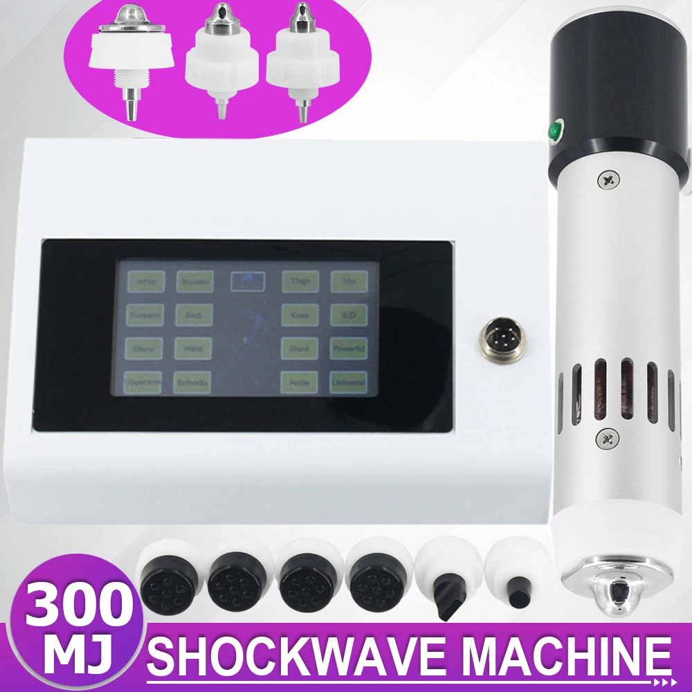 

Professional Shock Wave Therapy Machine 300MJ For ED Treatment And Massage Arm Pain Relief Physiotherapy Shockwave Massager 2025