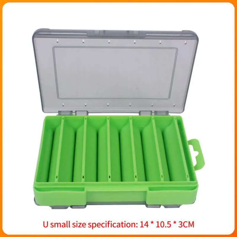 Fishing Storage Box 14 Compartments Folded Lure Case Colorful Plastic Fishing Box Portable Fish Hook Packaging Tackle Box