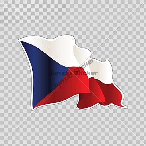 Czech Republic Flag Decal Sticker UV-resistant Luxe Allure on Children's Furniture Car and Accessories Ornaments Jdm Decor Robot