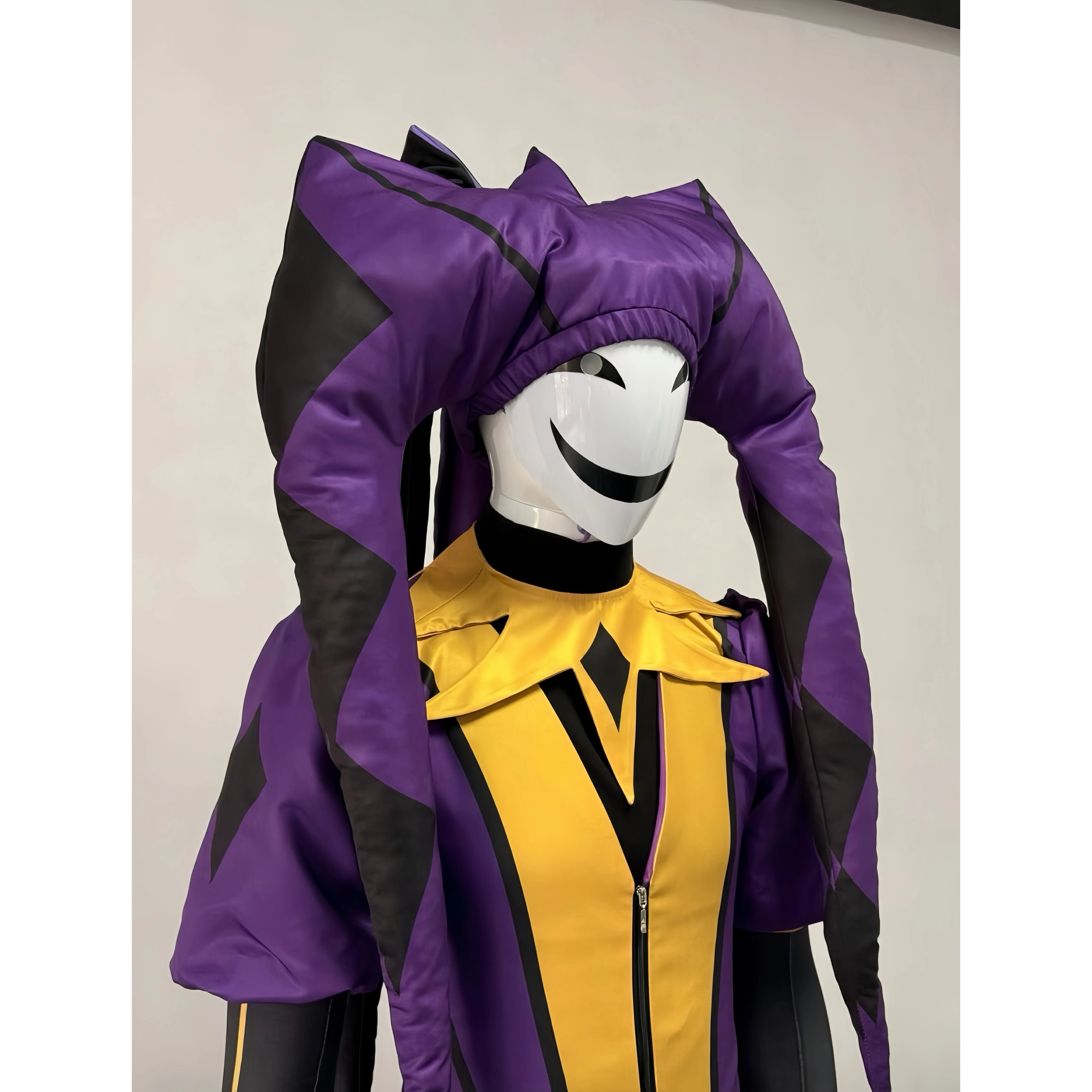 Circus Paarse Joker Pierrot Cosplay Kostuums Spel COS Rollenspel Clown Uniform Halloween Carnaval Party Outfit Mannen Vrouw - afbeelding 2