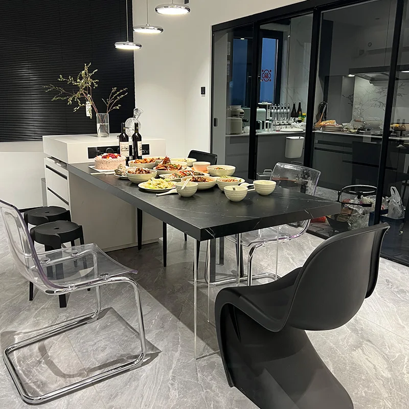 European Indoor Dining Table Party Event Storage Restaurant Extensible Tables Island Kitchen Coffee Muebles Unique Furniture