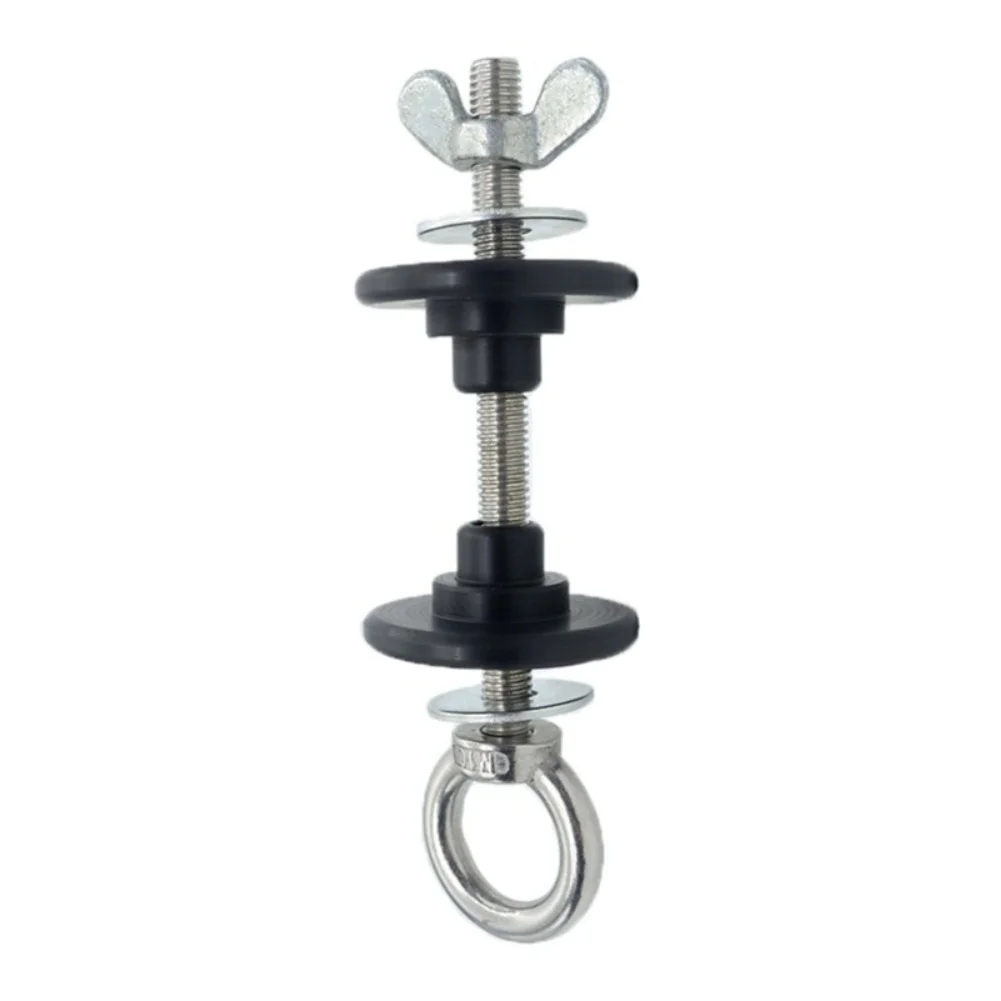 Anchor Bolt for Resistance Band Training on Weight Racks Features 160mm Overall Length and 120mm Threaded Section