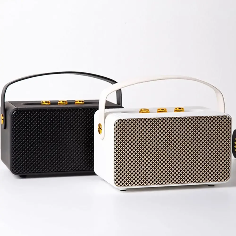 1 قطعة يده ريترو سمّاعات بلوتوث المحمولة في الهواء الطلق اللاسلكية مضخم صوت ستيريو مركز الموسيقى مع باس الحجاب الحاجز دعم USB/AUX #2