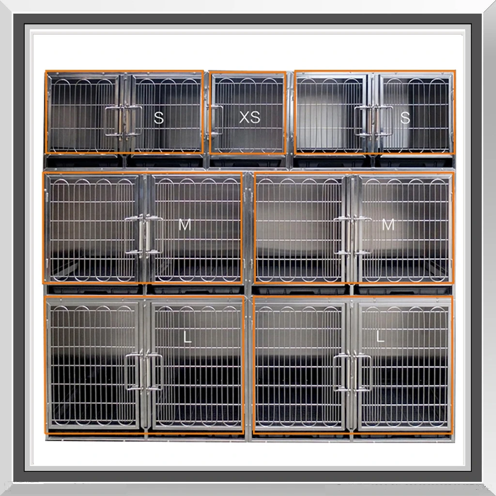 

Veterinary Cages Stainless Steel Pet Cage For Animals Clinic Used Cat Cages Veterinary