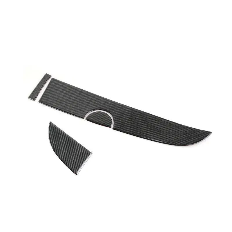 For Fiat 500 2008-2023 Abarth 595 2012-2023 Abarth 695 2017-2023 Soft Carbon Fiber Dashboard Panel Glove Box Trim Sticker Cover