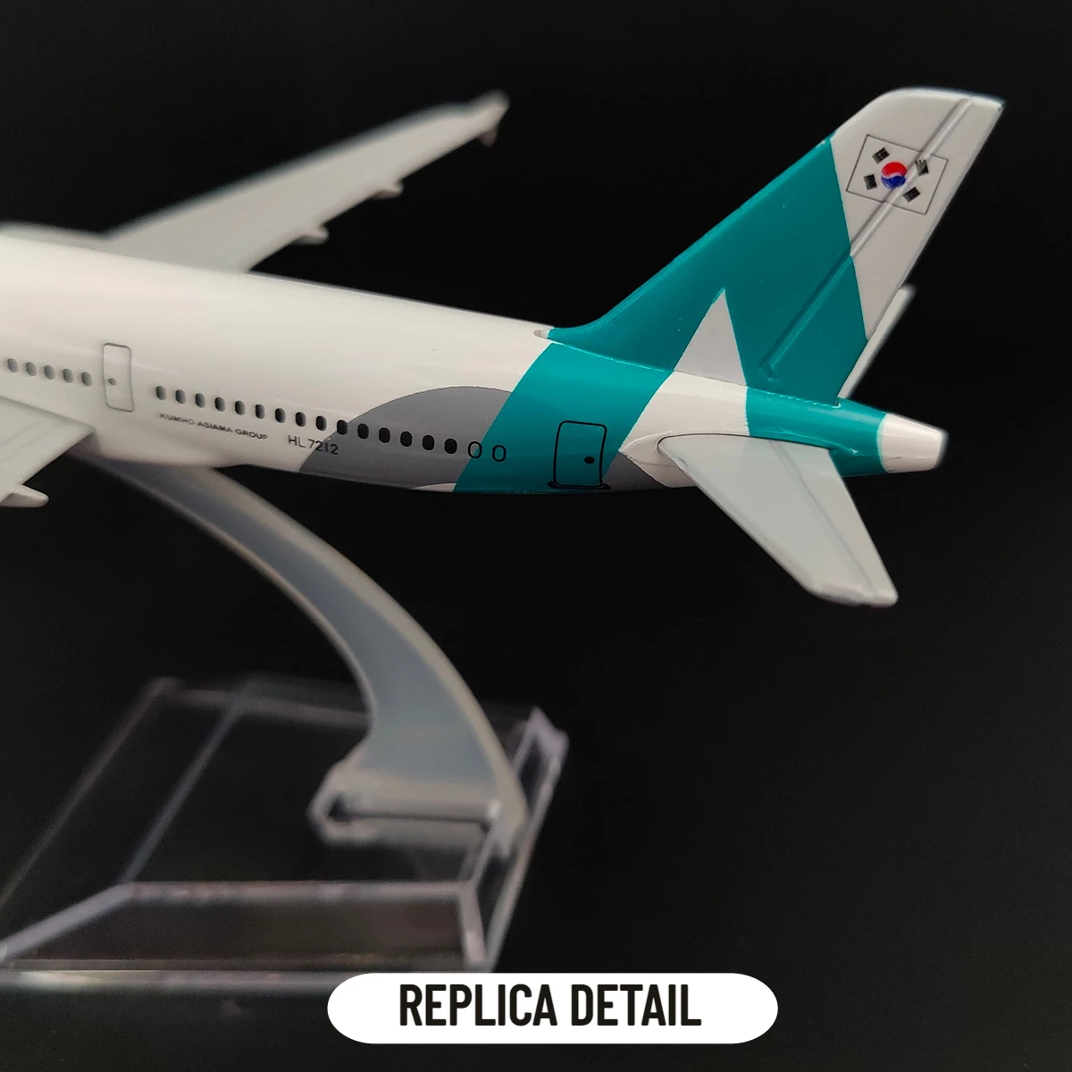 Scale 1:400 Metal Aircraft Model, Korea Seoul A320 Airplane Diecast Aeroplane Home Office Decor Mini Moto Toy for Children