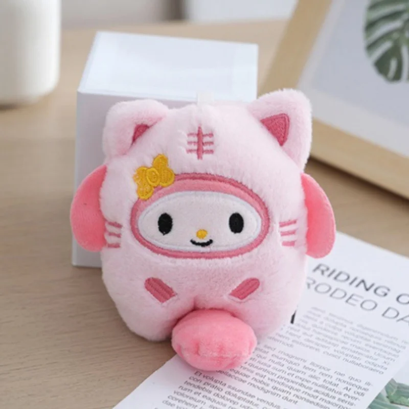 Nowa 15cm Pluszowa Lalka Kuromi Cinnamoroll Melody Pochacco Purin Kawaii Anime Gadżety Zabawka Zawieszka do Torby Brelok Prezent Niespodzianka