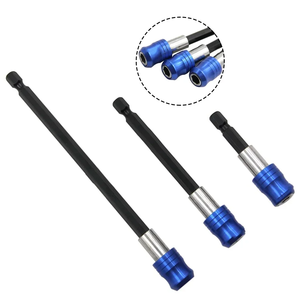 Magnetic Screwdriver Hex Adapter Quick Release Drill Bit Change Extension Set Batch Extender Self-lock Bar Chuck Nut Screw Tool