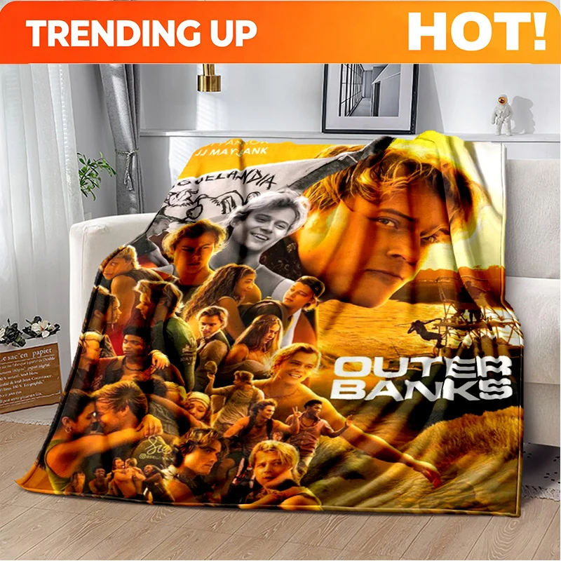 Customize 29 Style New Rudy Pankow JJ Maybank Star Flannel Blanket,Soft Throw Blanket for Home Bedroom Bed Sofa Travel Cover Kid