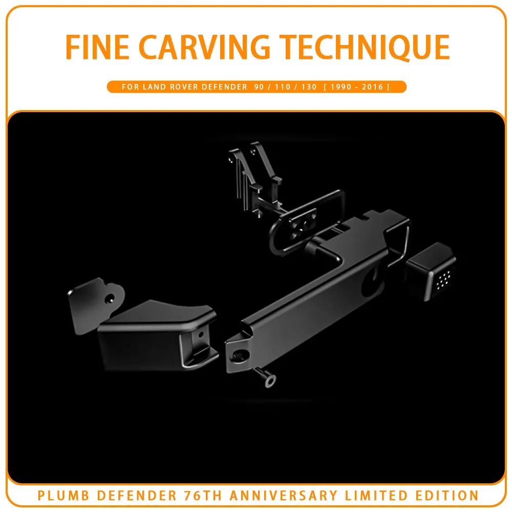 Black Aluminum Outside Door Handle Panel Pull Armrest Grab For LAND ROVER Defender 90 110 1990-2016 car Accessoriesi
