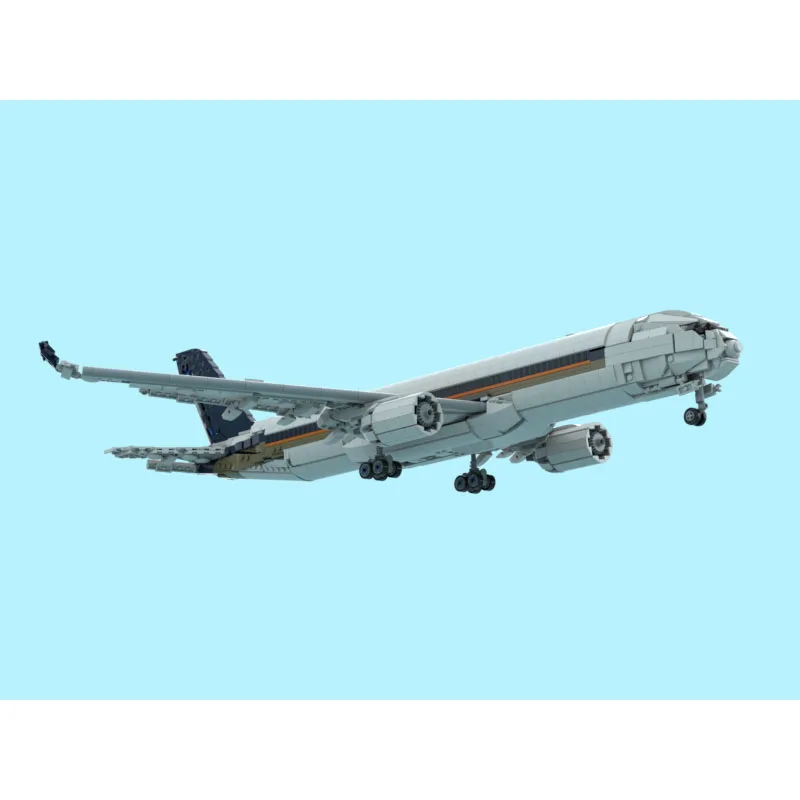 MOC-240043 New City Classic Airliner-Bausteinmodell, 2676 Teile, Geburtstags- und Weihnachtsspielzeuggeschenk für Jungen und Kinder